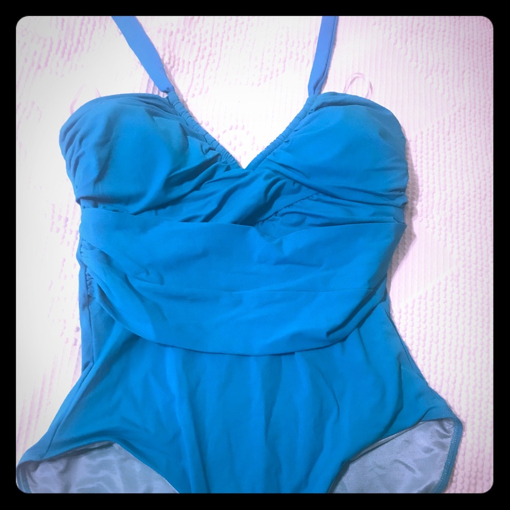 Like NEW Spanx Turquoise Bathing Suit